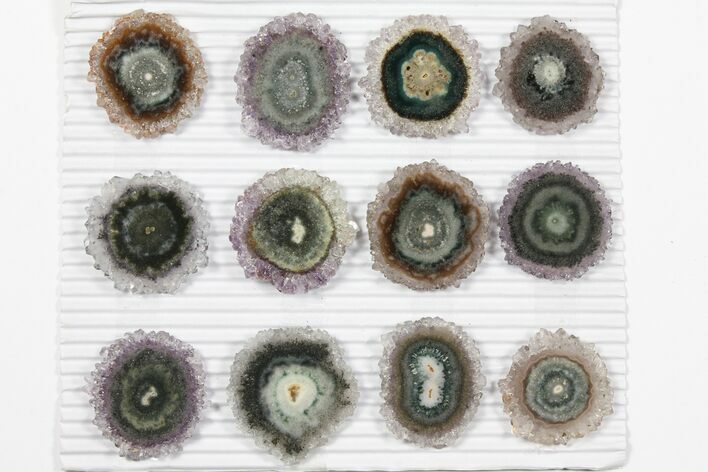Lot: ~ Amethyst Stalactite Slices ( Pieces) #101718
